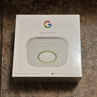 Google Nest Protect WIRED 120V Carbon Monoxide Smoke Detector- New- 2033