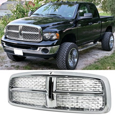Chrome Front Bumper Grille Grill For 2002-2005 Dodge Ram 1500 2500 3500 Laramie Chrome Front Bumper Grille Grill For 2002-2005 Dodge Ram 1500 2500 3500 Laramie