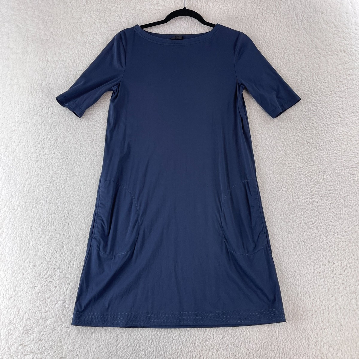 mercerized cotton dress Black