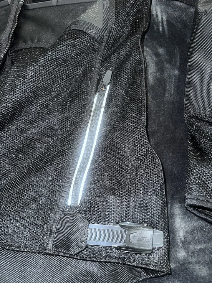 Chaqueta ICON Contra 2 Stealth Negra D30 Protección Moto Adulto S Hombre’s LEER Foto 3 de 4