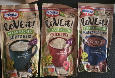 Dr Oetker Love It Plant Based pudding 3 Pack