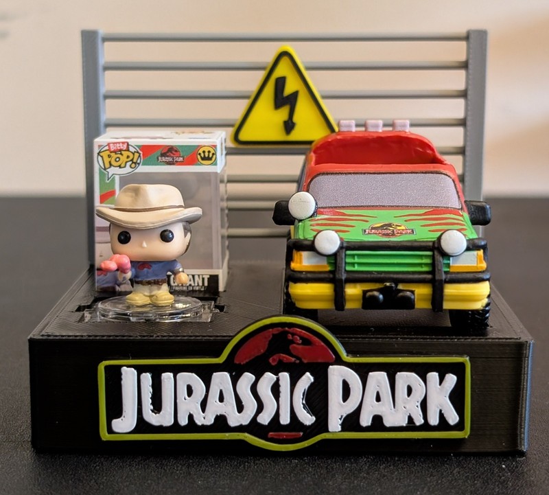Funko BITTY POP! TOWN ***DISPLAY ONLY*** - Dr Alan Grant & Jurassic SUV