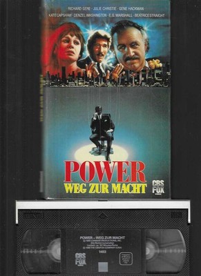CBS FOX Video Hartbox  Richard Gere   POWER  Weg zur Macht   VHS Rarität