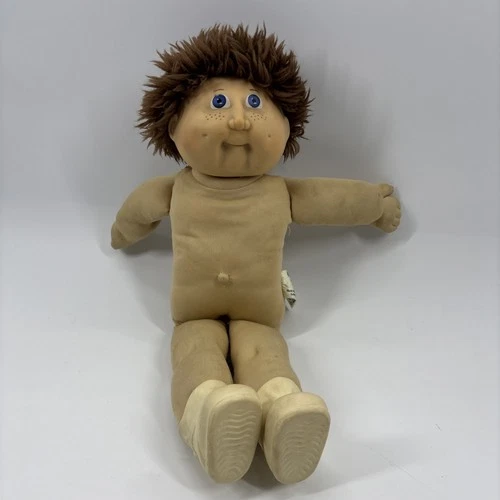 1984 Cabbage Patch Kids Head Mold #2 with Freckles & Dimples Blue Eyes