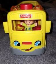 Fisher Price Little People Sit With Me School Bus Sounds Lights 2016 Works
