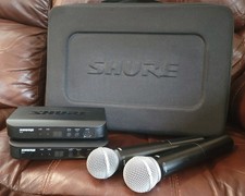 Shure Wireless Mic Bundle - PG58 BLX2 H9 / SM58 BLX2 H10 / BLX4 H9 H10 / Case