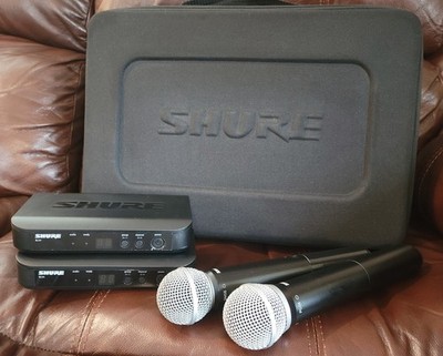 Shure Wireless Mic Bundle - PG58 BLX2 H9 / SM58 BLX2 H10 / BLX4 H9 & H10 / Case