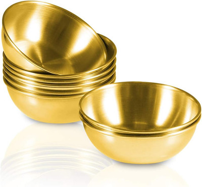 8 Pack 3.2inch Stainless Steel Sauce Dishes Mini Individual Saucers Bowl Round S