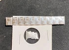 **10** Valcambi, Silver .999, One gram bars connected with 1 gram flag!