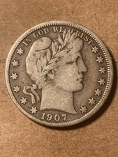 1907 P Barber Half Dollar - VF - As Shown! (#1597)