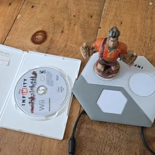 Disney Infinity Portal Base (Model INF- 8032385) . with game and wreck it Ralph
