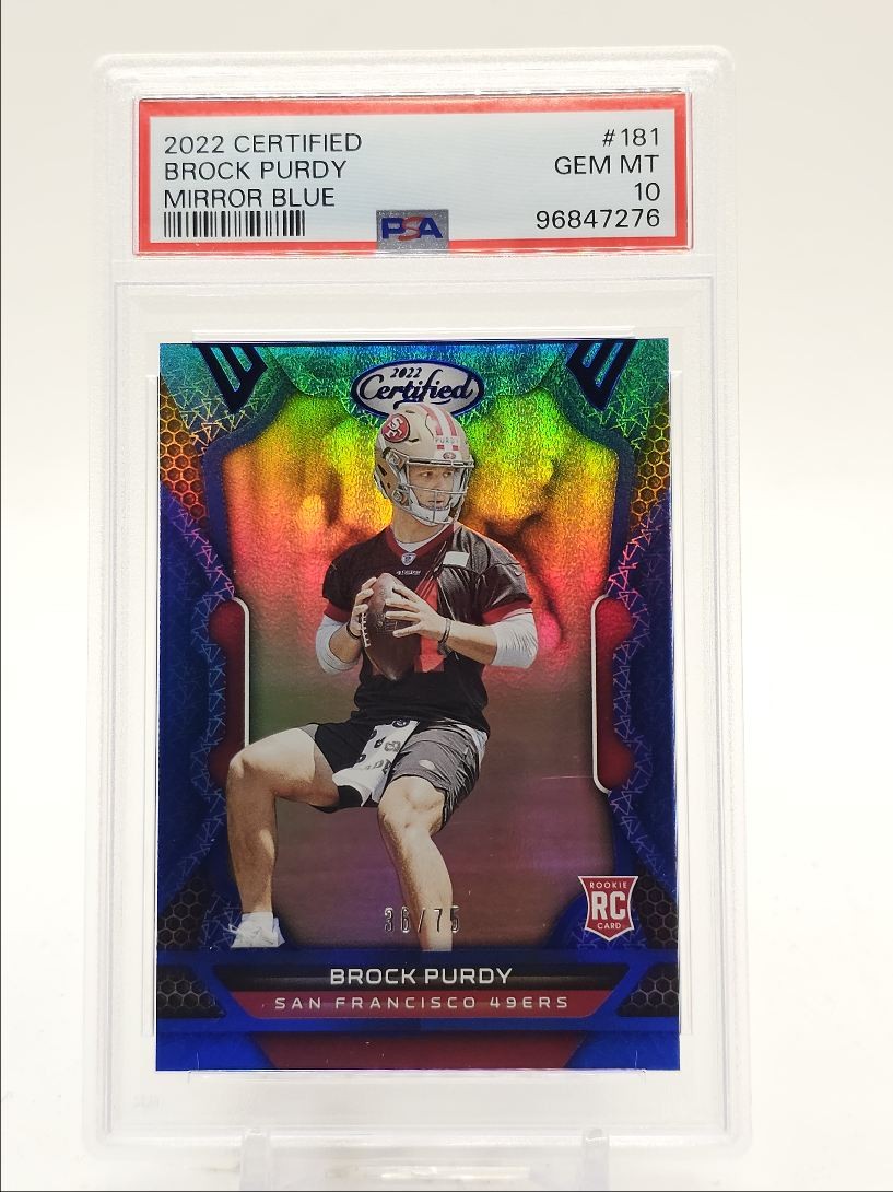 Brock Purdy Panini Certified #181 Mirror Blue