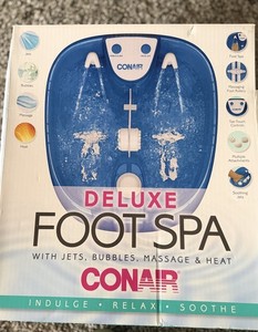Conair Deluxe Foot Spa Foot Bath w/ Jets, Bubbles, Heat, Massage, Toe-Touch