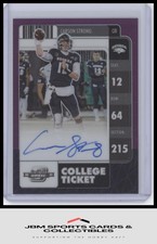 2022 Optic Draft Picks #CO-CST Carson Strong College Ticket Auto Purple #/10