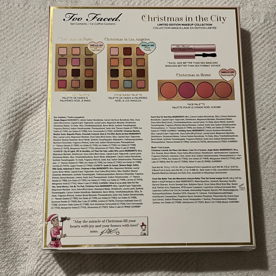 Too Faced Christmas In The City LIMITED EDITION MAKEUP COLLECTION / SET 4pc NEW - Image 3 of 4