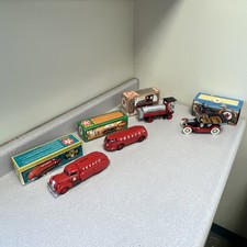 Lot Of 4 Vintage Ertl Texaco Die Cast Banks- Mack Tanker, Dodge Airflow,  More