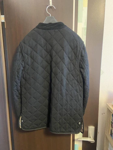 Giacca trapuntata Burberry Black Label C3 nera da uomo taglia US M autentica