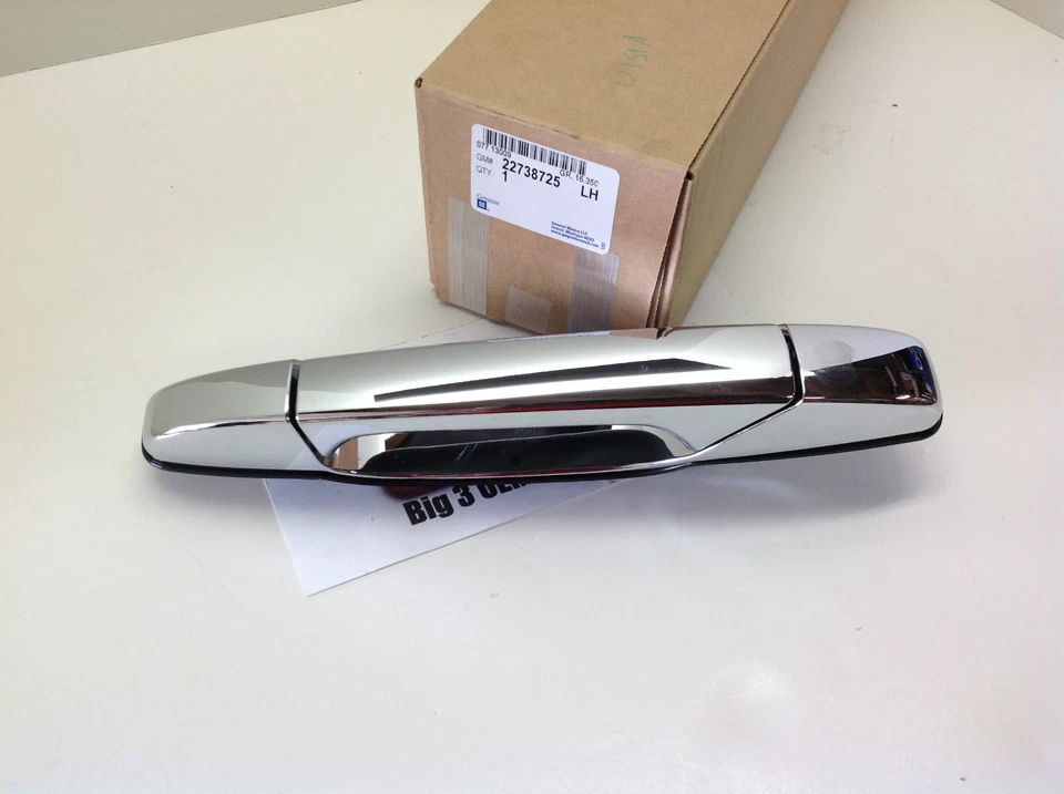 Chevrolet GMC Cadillac грузовик / внедорожник хром LH задняя дверь ручка новый OEM 22738725 - Изображение 2 из 3