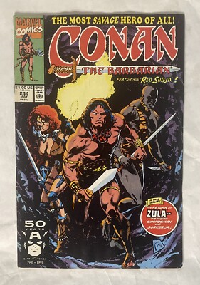 Conan the Barbarian #244 FN/VF (7.0) 1991 Marvel Red Sonya