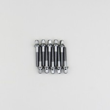 10 Drum Tension Rods 35mm 1 3/8" Shoulder to End Chrome w/ Washers Dia 7/32"