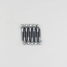 10 Drum Tension Rods 35mm (1 3/8" Shoulder to End) Chrome w/ Washers Dia 7/32"