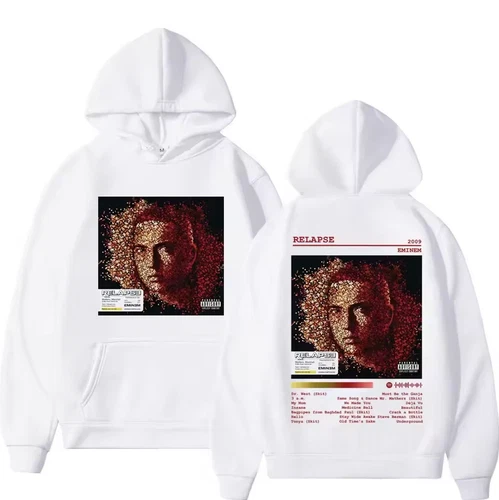 Rapper Eminem Relapse Album Hoodie For Fans S-5XL Double Sided