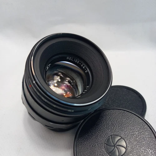 Helios 44-2 f/2 58mm Made in USSR Soviet Lens M42 Mount #80088412 + Two Caps