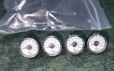 (4) 0-145 PSI Festo Air Pressure Gauges 183904 -MA-23-10-N1/8 Size 1" (45019-C3)