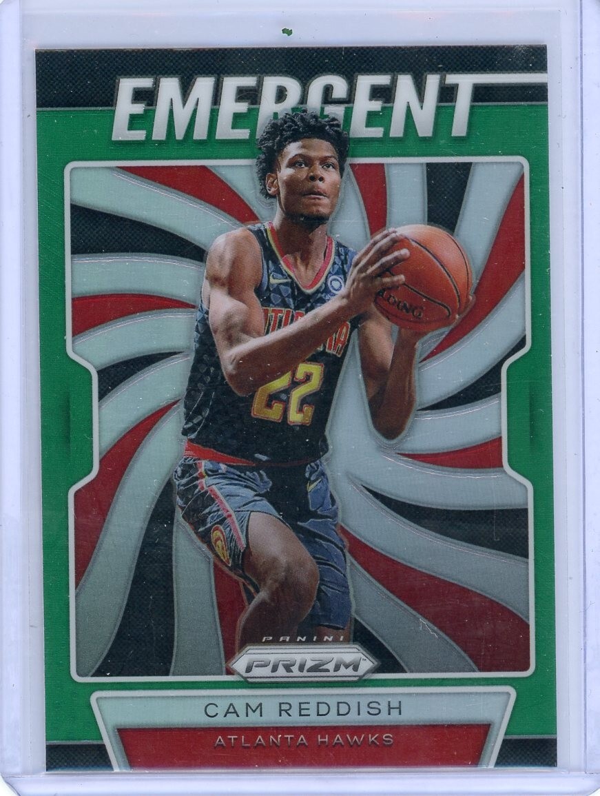 2019-20 Panini Prizm Emergent #3 Cam Reddish Rookie Green RC Atlanta Hawks
