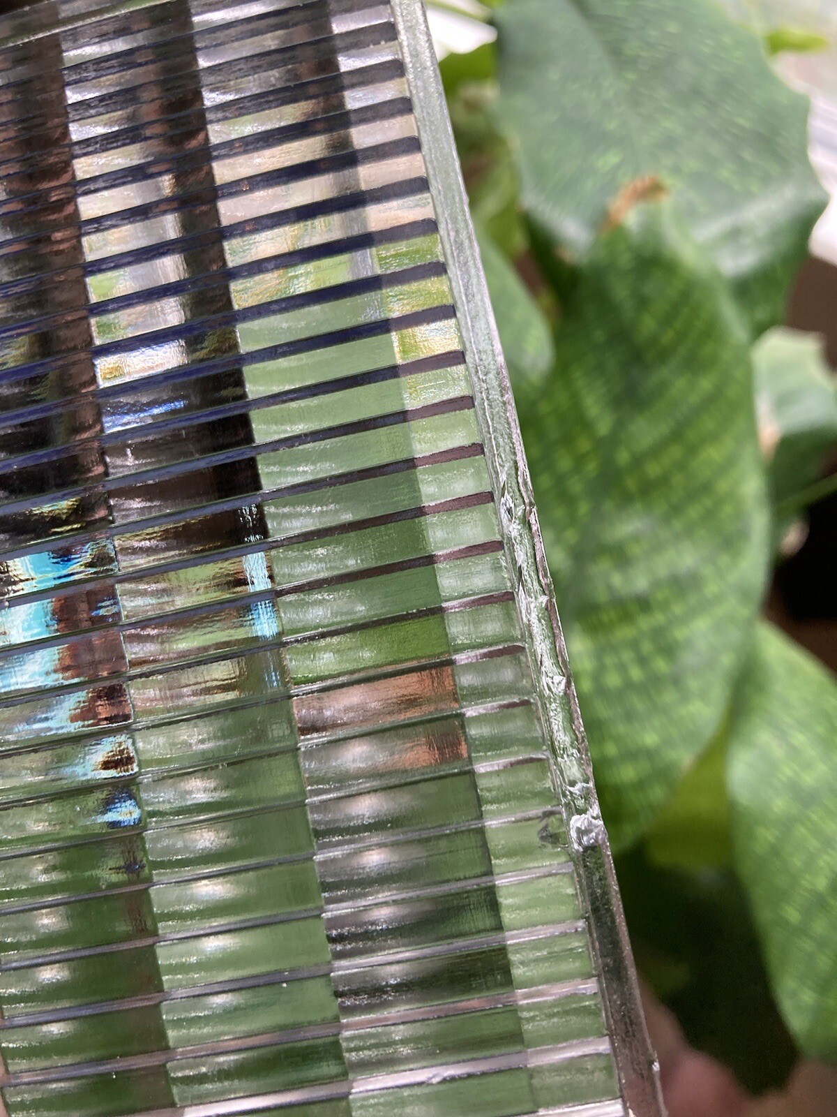 Rare 6 Antique Luxfer Amethyst Prism Glass Tiles Frank Lloyd Wright 5