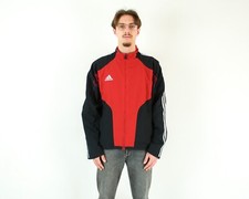 Adidas Hommes y2k M Veste Survêtement Sweat Fermeture Éclair SPORTS Foot vintage