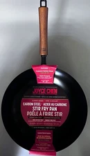 Joyce Chen Authentic Asian Cookware-12" Wok- Carbon Steel-Ceramic Non Stick- NEW