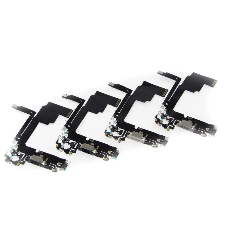 Conector de áudio OEM microfone porta de carregamento dock cabo felx para iPhone 15 15+ 15 Pro 15 Max - Imagem 3 de 4