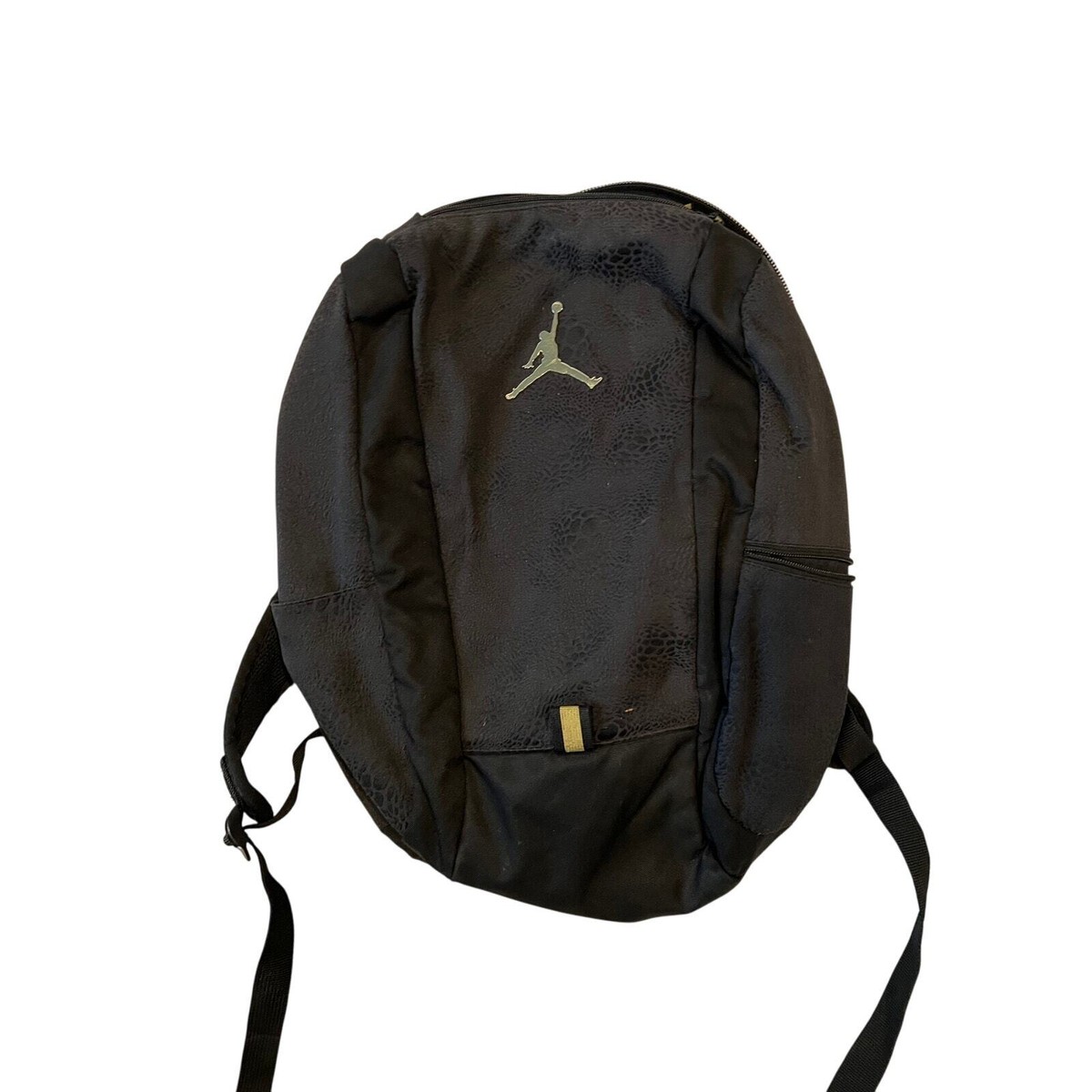 nike black leopard print backpack