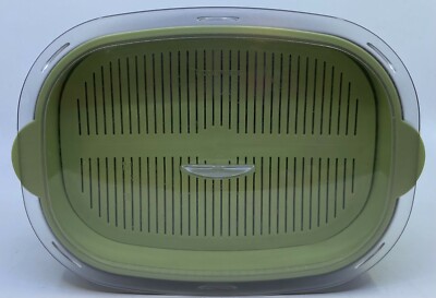 Tupperware Oval Stack Cooker Microwave Meal Maker Set + Recipe Book Display