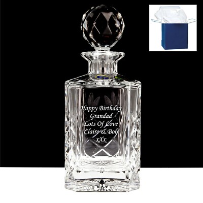 crystal glass anniversary gifts for him