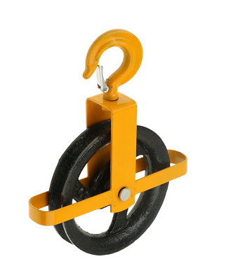Gin Rad 120 mm mit Karabinerhaken Gerüst Riemenscheibe Block Hebekran