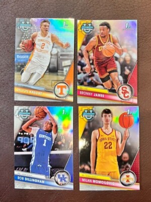 2023-24 Bowman Chrome U Basketball - Silver Refractor Set Builder - You Pick!