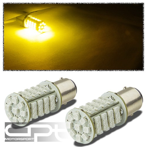X2 1157 3528 57SMD BRIGHT AMBER LED 12V BREAK/TURN SIGNAL/TAIL LIGHT