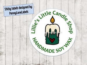 making candle labels