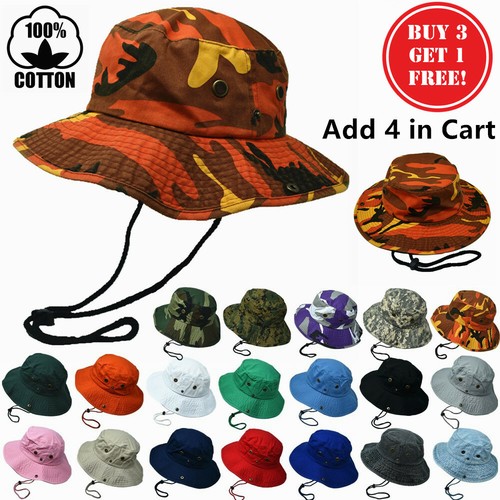 Unisex Summer Boonie Bucket Hat Cap 100 