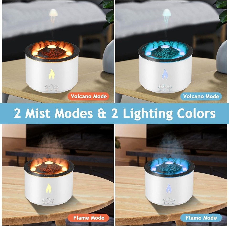 Essential Oil Diffuser LED Aromatherapy Ultrasonic Humidifier Aroma Air ...