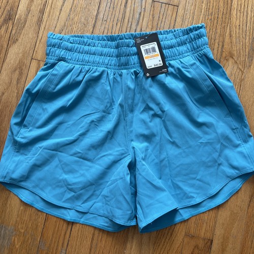 Under Armour Damenshorts klein flexibel gewebt 5" Taschen Kordelzug türkis neu mit Etikett - Bild 2 von 3