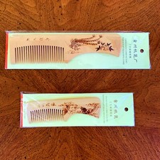 Handmade Natural Wooden Hair Comb Decoration Comb Fine Tooth Comb