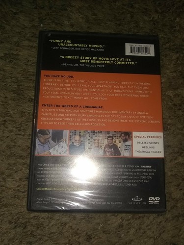 Cinemania (documentary) - DVD - Color Letterboxed Widescreen Ntsc - BRAND NEW - Imagen 2 de 2