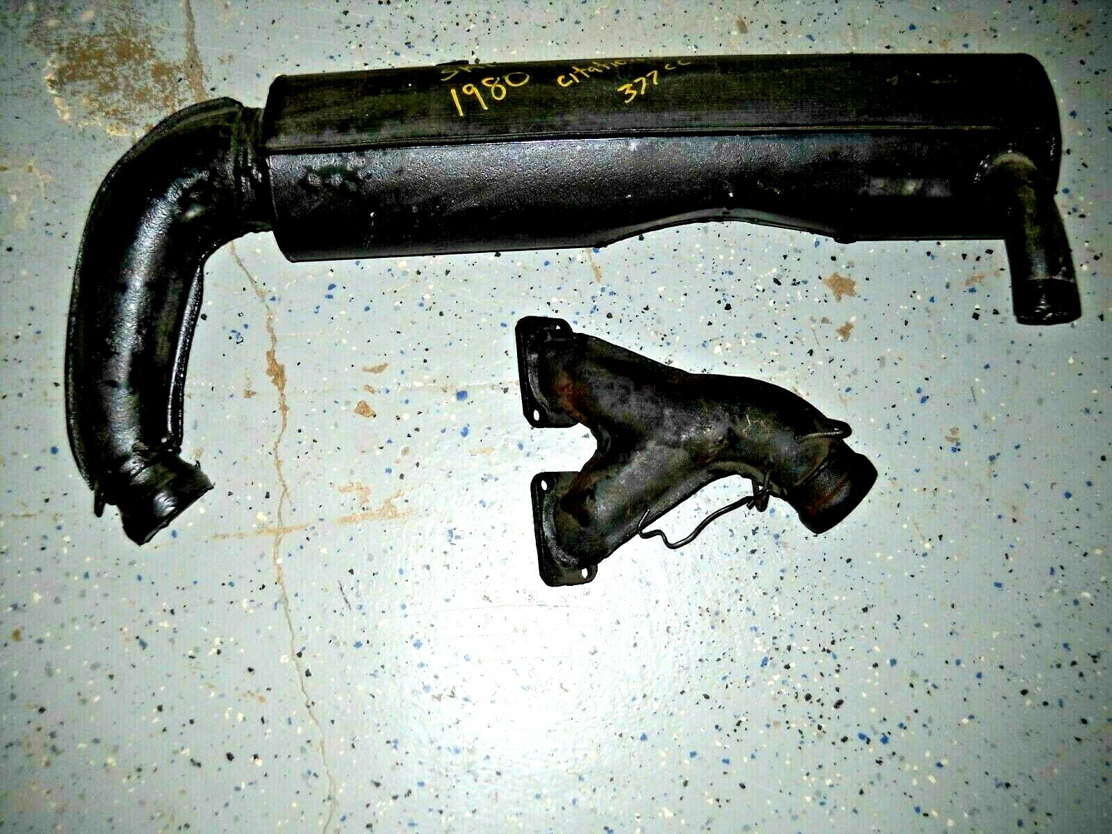 Ski Doo Genuine Snowmobile Exhaust Muffler W/ Exhaust Manifold OEM