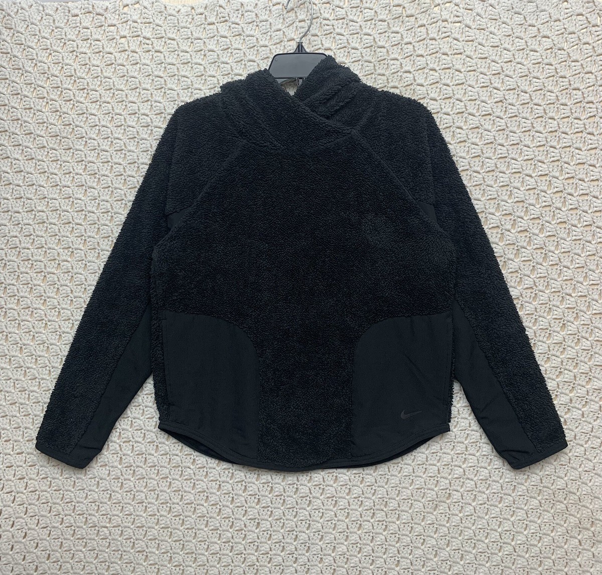 black nike sherpa hoodie