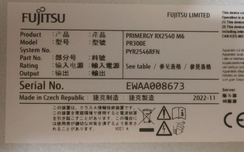 NEW Fujitsu Primergy RX2540 M6 2x 24C Gold 6336Y 128GB RAM 24x SFF Bay 2U Server - Image 3 of 4