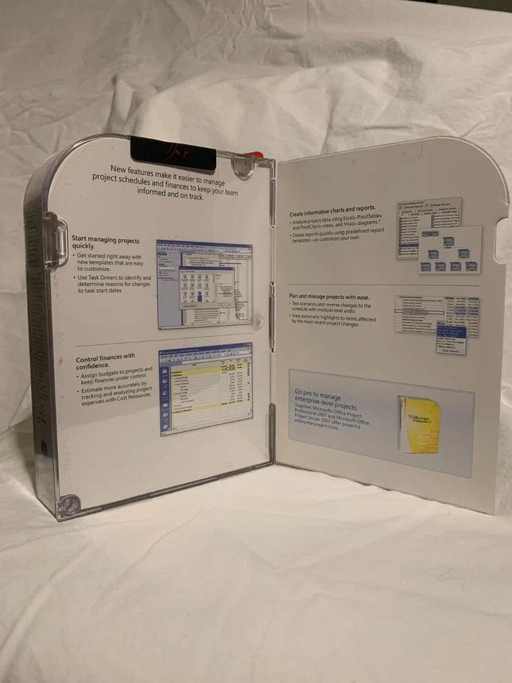 FACTORY SEALED NEW Microsoft Office Project Standard 2007, SKU 076-03745, Full - Image 3 of 4
