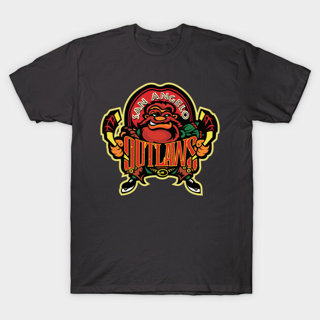 San Angelo Outlaws hockey t-shirt WPHL CHL Saints | eBay